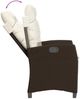 vidaXL 9-tlg. Garten-Essgruppe mit Kissen Braun Poly Rattan 3212687 Bild 5