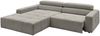 KAWOLA Sofa RENO Ecksofa Feincord grau mit motorischem Sitzvorzug Longchair links 68 x 217 x 258 cm Bild 5