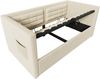 Polsterbett 90x200 cm, Samt-Polsterbett mit hydraulischem Bettkasten und integrierter USB- & Type-C-Ladestation, Beige Bild 4