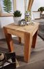 Kadima Design Massivholz-Tisch "Nako": Handgefertigt, 45x40x45 cm, Akazienholz, 50kg Belastbarkeit. Beige, 35x35x45 cm Bild 5