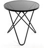Beistelltisch >25591< in schwarz, Metall, Sicherheitsglas - 56x55cm (HxD) Bild 2