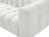 Vente-unique - LERICI Sofa Stoff Weiß - B 158 cm x H 74 cm x L 260 cm Bild 4