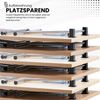 bümö Klapptisch Buche 160 x 80 cm klappbar & stapelbar, klappbarer Schreibtisch, Klappschreibtisch, Tisch klappbar, Klappbarer Tisch, Klapptisch Holz-Platte, Gestell stabil aus Metall verchromt, KL16-6 Bild 2
