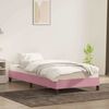 vidaXL Bettgestell ohne Matratze Rosa 100x220 cm Samt 4101396 Bild 3