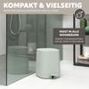 eluno Bad-Set VALONA 2tlg. mit Kosmetikeimer 4,5 Liter und WC-Garnitur aus Kunststoff in Salbei Bild 3