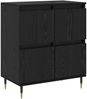 vidaXL Sideboard Schwarz Eichen-Optik 60 x 35 x 70 cm 879494 Bild 2