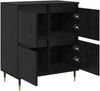 vidaXL Sideboard Schwarz Eichen-Optik 60 x 35 x 70 cm 879494 Bild 5