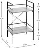 HAKU Möbel Beistelltisch - schwarz-eiche - H. 62cm x B. 34cm - HAKU-21957 Bild 3