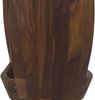 FineBuy Beistelltisch Sheesham Massivholz rund 30cm · Kleiner Runder Couchtisch mit offenem Fach · Handgefertigter Wohnzimmertisch im modernen Design aus Echtholz Bild 5