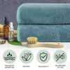 Mikrofaser Handtuch Haare 2er Pack 50x100cm Grün Weich Saugstark Bild 4