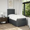 vidaXL Boxspringbett mit Matratze Dunkelgrau 90x190 cm Stoff 3294205 Bild 5