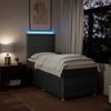 vidaXL Boxspringbett mit Matratze Dunkelgrau 90x190 cm Stoff 3294205 Bild 4