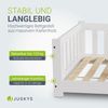 Juskys 'Naya' Kinderbett - mit Rausfallschutz & Lattenrost - für Kinder 3 -10 Jahre - modern, Holz Weiß, 80x160 cm Bild 3