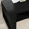 vidaXL Couchtisch Schwarz Eichen-Optik 92 x 53 x 45 cm Holzwerkstoff 8000093 Bild 4