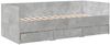 vidaXL Tagesbett mit Schubladen ohne Matratze Betongrau 100x200 cm 3280814 Bild 3