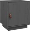 Nachttisch Grau 40 x 34 x 45 cm Massivholz Kiefer [818279] Bild 2