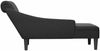 vidaXL Chaiselongue mit Kissen und Rechter Armlehne Schwarz Stoff 4009767 Bild 5