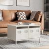 vidaXL TV-Schrank Weiß 68x50x43,5 cm Kaltgewalzter Stahl 851243 Bild 4