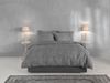 Zo! Home Cotton Bettwäsche 135x200 Paisley di Lino Dark Grey grau meliert Bild 4