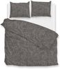 Zo! Home Cotton Bettwäsche 135x200 Paisley di Lino Dark Grey grau meliert Bild 2