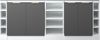 Küchenschrank für Dachschrägen R-Line Anthrazit-Gold/Weiß 210 cm 5er Set Vicco Bild 3