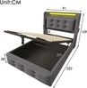 Polsterbett 90×200 cm mit Bettkasten, LED, USB-C und Steckdose, Grau, inkl. Matratze Bild 5