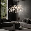 LED Hängelampe, Kronleuchter, Metall, Glaskristalle, H 120 cm Bild 3