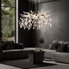 LED Hängelampe, Kronleuchter, Metall, Glaskristalle, H 120 cm Bild 3