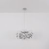 LED Hängelampe, Kronleuchter, Metall, Glaskristalle, H 120 cm Bild 5
