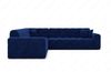 Couch Ibiza L Form in Samtstoff - Samtstoff - dunkelblau Bild 3