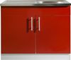 wiho Küchen Spülenschrank Kiel 100 cm breit, 50 cm tief, mit Auflagebecken Bild 2