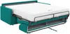 Schlafsofa 2-Sitzer CALIFE - Stoff - Türkis - Liegefläche: 120 cm - Matratzenhöhe: 22 cm Bild 4