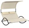 COSTWAY Gartenliege 2 Personen, mit Dach, 1 St, bis 300kg, 197x137x165 cm Bild 4