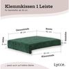 Lycce Bankauflage Bankauflage Klemmkissen 1 Leiste, Cordstoff extra Polsterung, (1 St), für Banktiefe ab 35 cm, verrutscht nicht, versch. Farben Bild 3