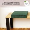 Lycce Bankauflage Bankauflage Klemmkissen 1 Leiste, Cordstoff extra Polsterung, (1 St), für Banktiefe ab 35 cm, verrutscht nicht, versch. Farben Bild 4