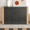 Sideboard Kampen in grau und Eiche 126 x 85 cm Bild 5
