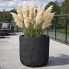 Pflanzgefäß The Rock Pflanzkasten Blumenkasten 36x33 cm Steinoptik Anthrazit Bild 2