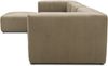DOMO. collection Ecksofa 800011, Modul-Couch in L-Form, individuell kombinierbar, Cord Sofa, Polsterecke, Eckcouch, Polstergarnitur 301 x 193 x 69 (BxTxH), schlamm Bild 4