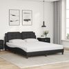 vidaXL Bett mit Matratze "Zadar" Schwarz 160x200 cm Kunstleder 3208873 Bild 3