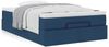 vidaXL Ottoman-Bett mit Matratze Blau 120x190 cm Stoff 3311098 Bild 4