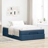 vidaXL Ottoman-Bett mit Matratze Blau 120x190 cm Stoff 3311098 Bild 3