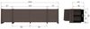TV-Board Brock - Aschenfurnier Mittelbraun, 200 cm Bild 4