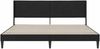 vidaXL Bettrahmen mit Kopfteil Schwarz 180 x 200 cm Samt 42027525 Bild 4
