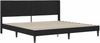 vidaXL Bettrahmen mit Kopfteil Schwarz 180 x 200 cm Samt 42027525 Bild 3