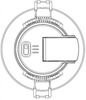 Heitronic 501456-HE LED Einbaustrahler DL7003 schwenkbar weiß CCT Switch IP44 Bild 4