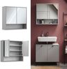 Badspiegelschrank Eliza Grau 70 x 65 cm mit 2 Türen Vicco Bild 2
