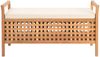 vidaXL Sitzbank mit Stauraum 93×49×49 cm Walnuss Massivholz 247608 Bild 2