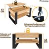 TREND WERK Couchtisch Lift-Couchtisch höhenverstellbar Sofatisch 92×54 cm mit Stauraum, verstecktem Fach Wohnzimmertisch Holz modern Bild 4