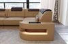 Sofa Dreams Ecksofa Leder Sofa Ledercouch Como L Form Ledersofa, Couch, mit LED, wahlweise mit Bettfunktion als Schlafsofa, Designersofa Bild 2