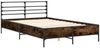 vidaXL Bettgestell Räuchereiche 140x200 cm Holzwerkstoff und Metall 3280044 Bild 3